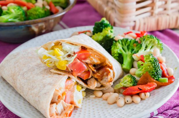 Barbecued Chicken Wrap