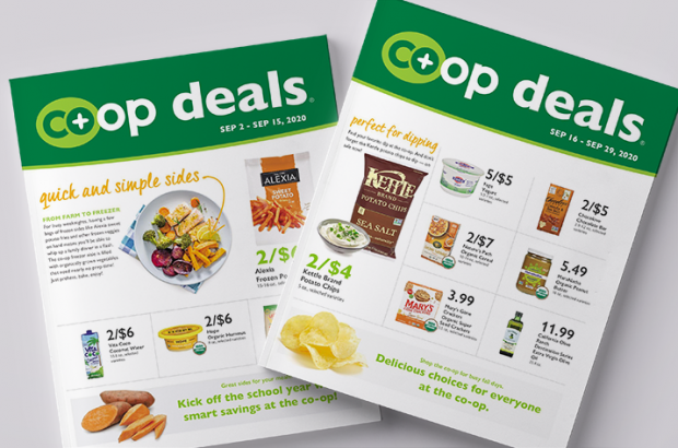 Co+op Deals sales flyer covers