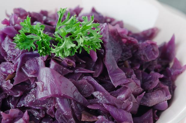 Braised Red Cabbage in a Bowl