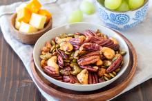 Bowl of Rosemary Spiced Nut Mix